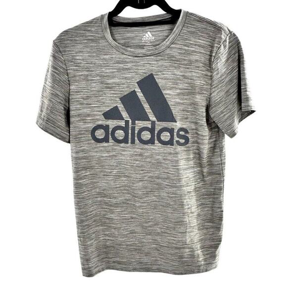 adidas Other - ADIDAS BOYS Short Sleeve Crew Neck Performance Grey T Shirt Sz L